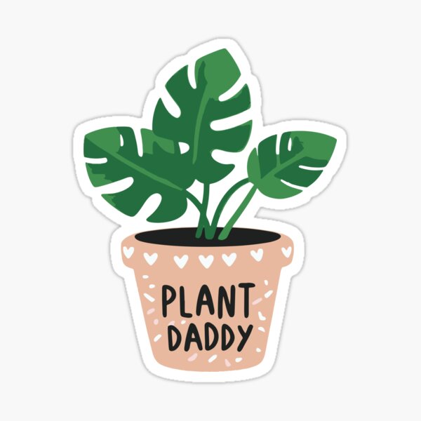 Flower pot, tiny planter, kiss cut, cute little stickers  Sticker