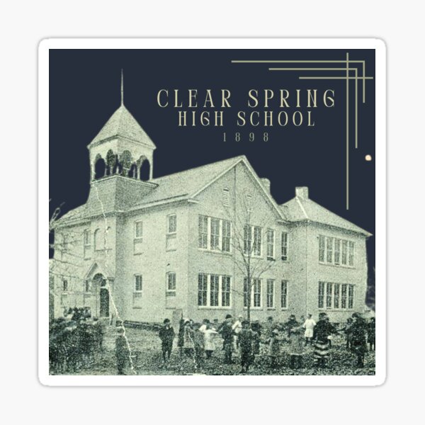 Item preview, Clear Spring High 1898 designed and sold by Derek Henson.