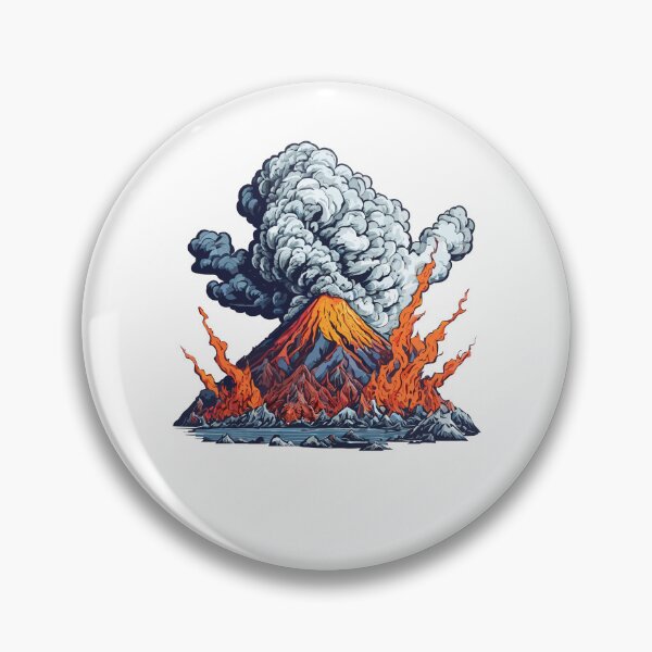 Item preview, Volcanic eruption illustration designed and sold by MamikonarsRB.