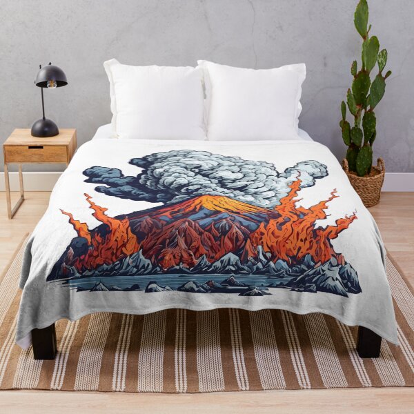 Item preview, Volcanic eruption illustration designed and sold by MamikonarsRB.
