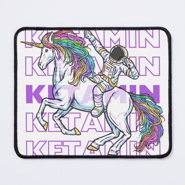Item preview, Ketamine astronaut on unicorn designed and sold by MikeBaldur.