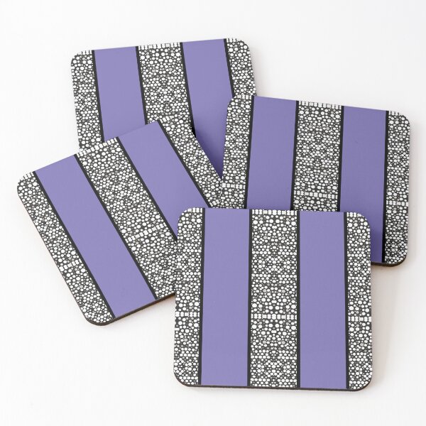 Item preview, Raindrops I Periwinkle Big Stripes Vertical designed and sold by CushyNest.