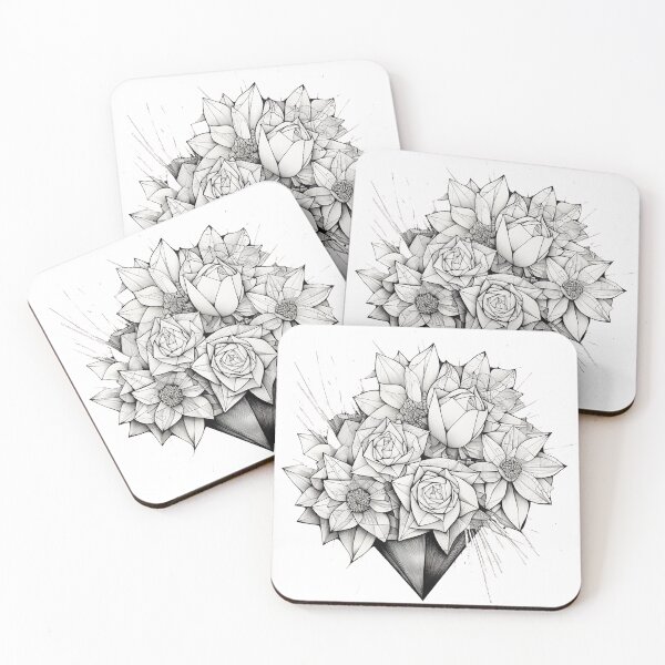 Item preview, Geometric flowers designed and sold by Bitatsu.