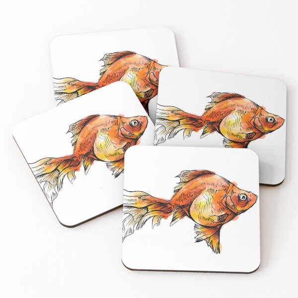 Item preview, Linework Goldfish  designed and sold by rachelclaireart.