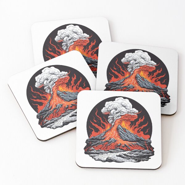 Item preview, Volcanic eruption with ash and lava designed and sold by MamikonarsRB.