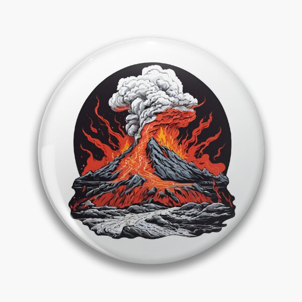 Item preview, Volcanic eruption with ash and lava designed and sold by MamikonarsRB.