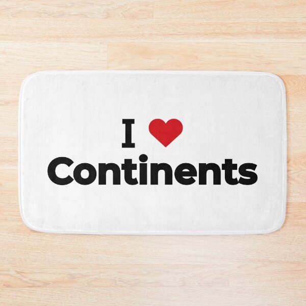 Item preview, I love Continents designed and sold by Moyanana.