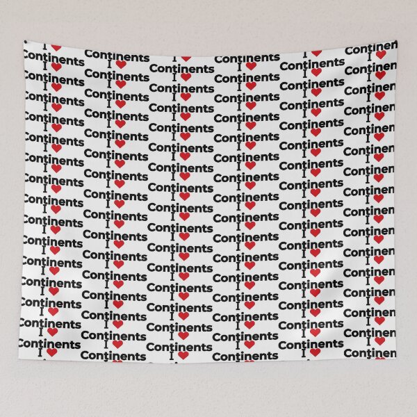 Item preview, I love Continents designed and sold by Moyanana.