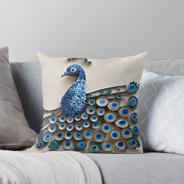 Peacock Throw Pillow