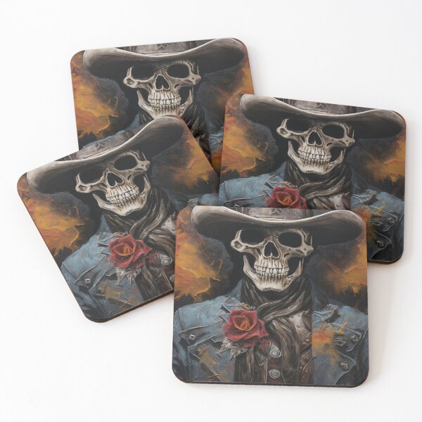Item preview, Abstract Cowboy Skeleton Portrait designed and sold by paulosully.