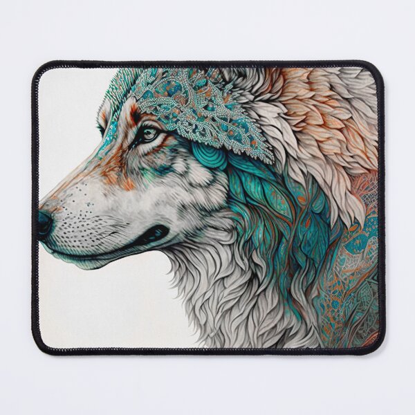 Item preview, Cherokee Wolf | Illustration designed and sold by RelatosdeViaje.