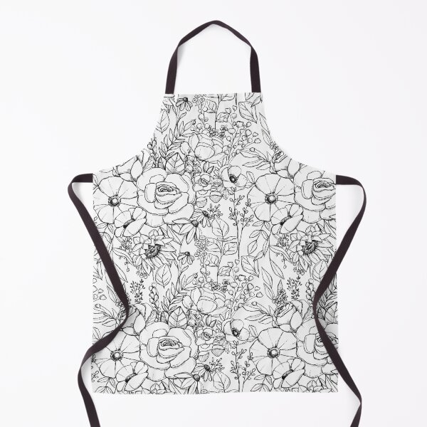 Item preview, Black and White Sketched Floral designed and sold by cateandrainn.