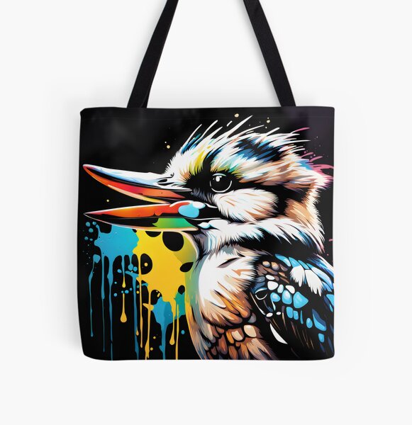 Kookaburra Graffiti All Over Print Tote Bag