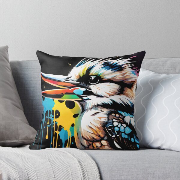 Aperçu de l'œuvre Graffitis Kookaburra créée et vendue par CushionCapers.