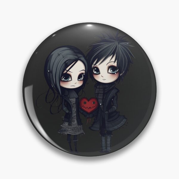 Item preview, Goth couple during winter T-shirt designed and sold by Printboom.
