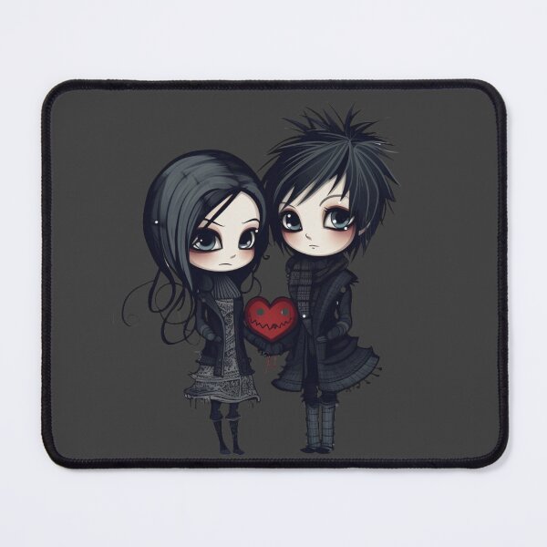 Item preview, Goth couple during winter T-shirt designed and sold by Printboom.