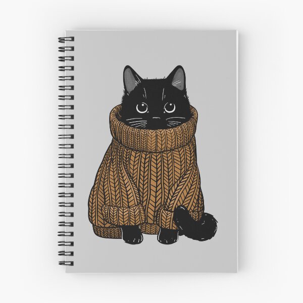 Item preview, Cozy Autumn Sweater Cat designed and sold by KilkennyCat Art.