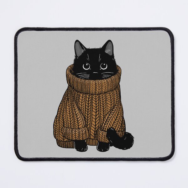 Item preview, Cozy Autumn Sweater Cat designed and sold by KilkennyCat Art.