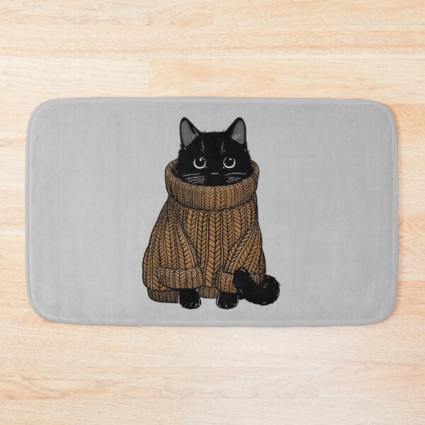 Item preview, Cozy Autumn Sweater Cat designed and sold by KilkennyCat Art.
