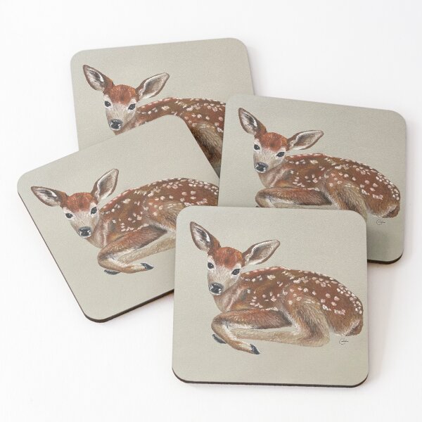 Item preview, Fawn Oil Pastel Drawing designed and sold by Kathryn Davis.