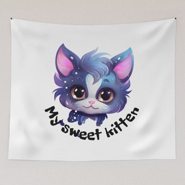 Item preview, sweet kitten designed and sold by TraceDessiner.