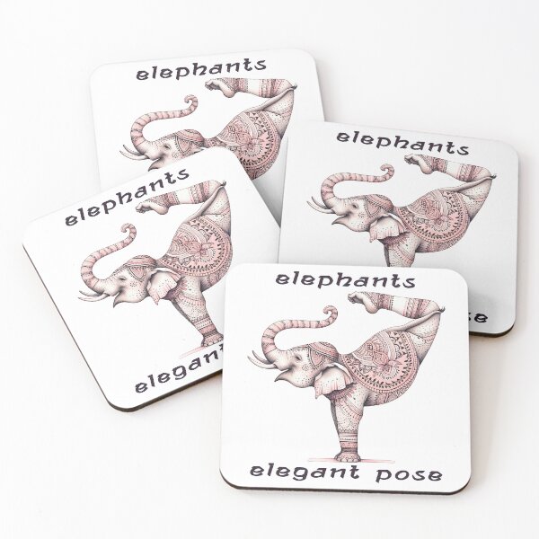Item preview, Yoga Elephant's Elegant Pose Art, Yoga and Meditation Design designed and sold by Mindful-Designs.