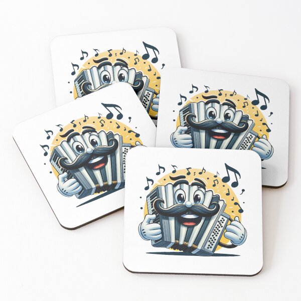 Item preview, Squeezebox Charm!  Mustachioed Accordion Tee for Folk Music Fans designed and sold by Moisky Patterns.