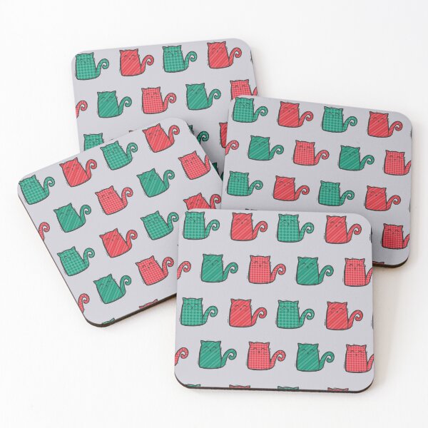 Item preview, Patterned Christmas Cats designed and sold by JBeasleyDesigns.
