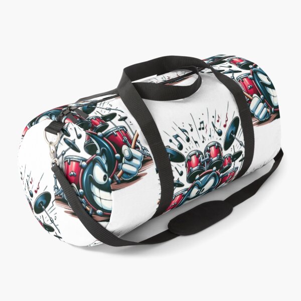Item preview, Drum Up Some Fun! Whimsical Drum Set Character Tee for Music Lovers designed and sold by Moisky Patterns.