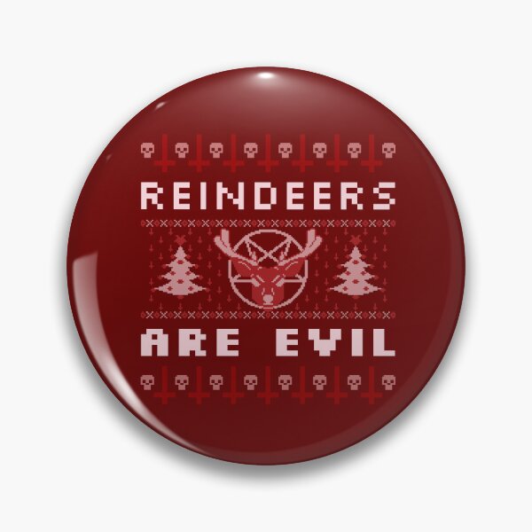 Item preview, Reindeers Are Evil designed and sold by Pixels2Patterns.