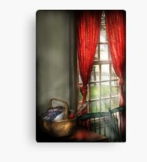 A Sewing Basket Canvas Print