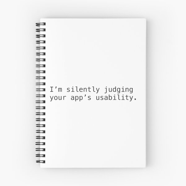 Item preview, I'm silently judging your app's usability. designed and sold by Ashley Worsham.