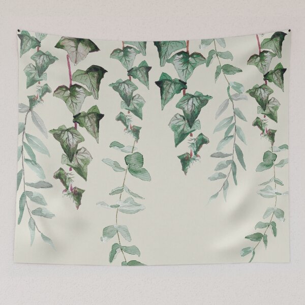 Item preview, Watercolor Ivy and Eucalyptus Leaves designed and sold by Anis Illustration.