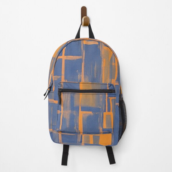 Item preview, dark blue-orange designed and sold by MoxisWatercolor.