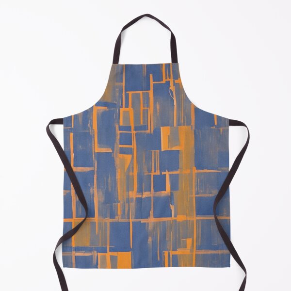 Item preview, dark blue-orange designed and sold by MoxisWatercolor.