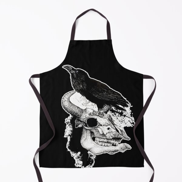 Item preview, Copy of Raven on a skull in black, artistic drawing designed and sold by Marcin Glawdel.