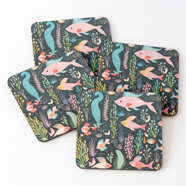 Item preview, Cute Kitsch Fish Print designed and sold by poshprintlab.