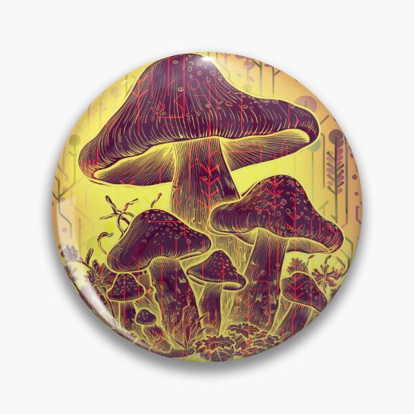 Item preview, Brown Cyber Mushrooms designed and sold by gracefullizard.