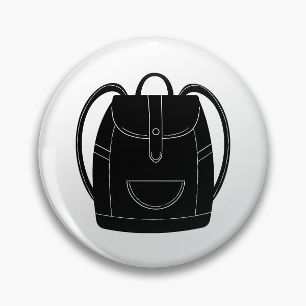 Item preview, Black and white backpack designed and sold by OM-lova.