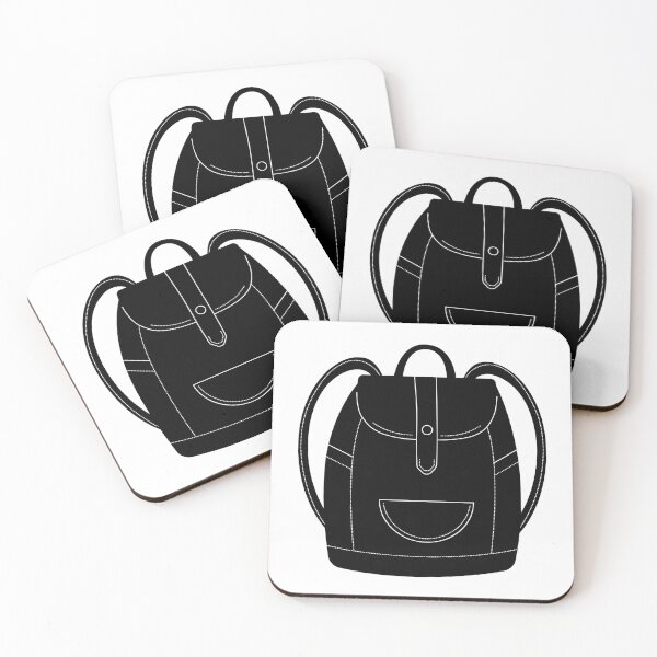 Item preview, Black and white backpack designed and sold by OM-lova.