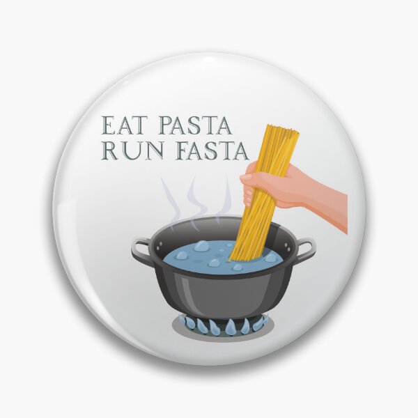 Item preview, Eat pasta run fasta designed and sold by StudioARTHUR.