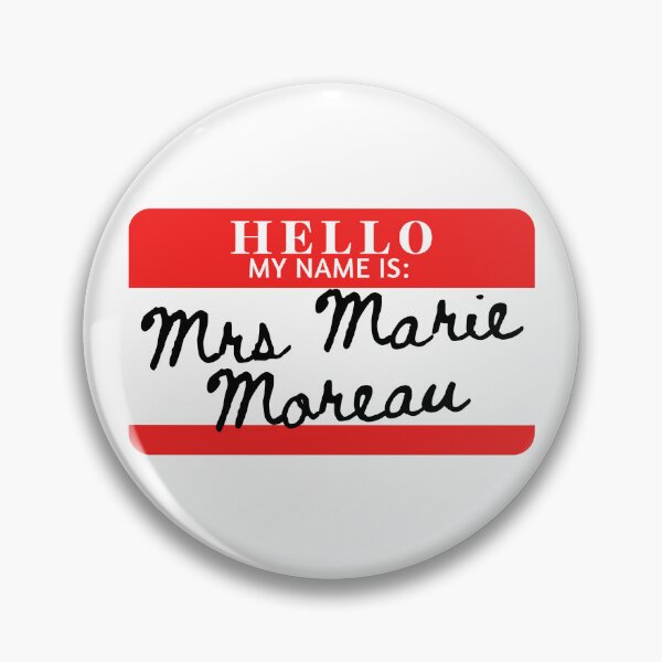 Item preview, Hello, my name is Mrs Marie Moreau designed and sold by AdhdPunk.