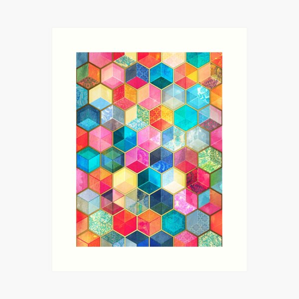 Hexagon Art Prints for Sale | Redbubble