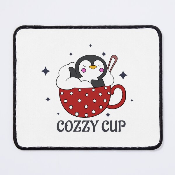 Item preview, Penguin in a Red Cozzy Cup  designed and sold by YLinDesign.