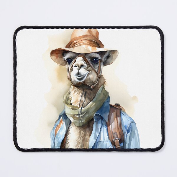 Item preview, Watercolor Tour Guide Camel designed and sold by BadLuckByDesign.