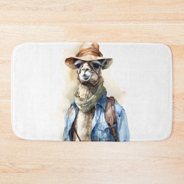 Item preview, Watercolor Tour Guide Camel designed and sold by BadLuckByDesign.