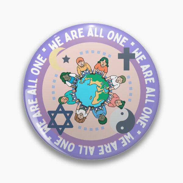 Item preview, WE ARE ALL ONE.. Brotherhood and planetary unity quote designed and sold by Alkymias.