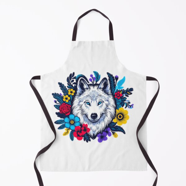 Artikelvorschau, Wolf mit Blumen entworfen und verkauft von IsaMarina.