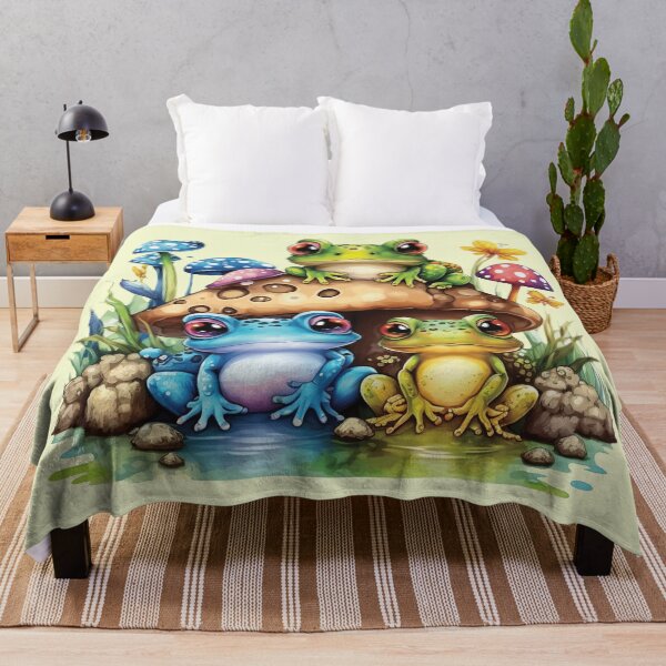 Item preview, Cottagecore Toadstool Mushroom and Frog designed and sold by BuxomBabe21.