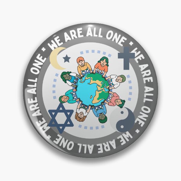 Item preview, WE ARE ALL ONE.. Brotherhood and planetary unity quote designed and sold by Alkymias.